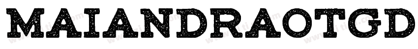 MaiandraOTGD DemiBol字体转换